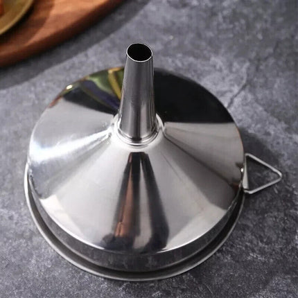 Variety Size Durable Funnel Stainless Steel Pouring Funnels Kitchen Petrol Fuel