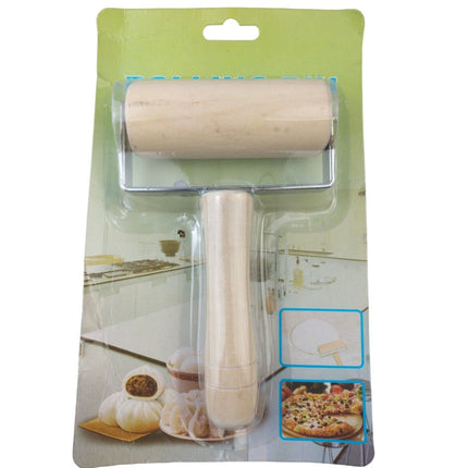 WOODEN T SHAPED DOUGH ROLLER ROLLING PIN BAKING KITCHEN TOOL PIZZA PASTRY