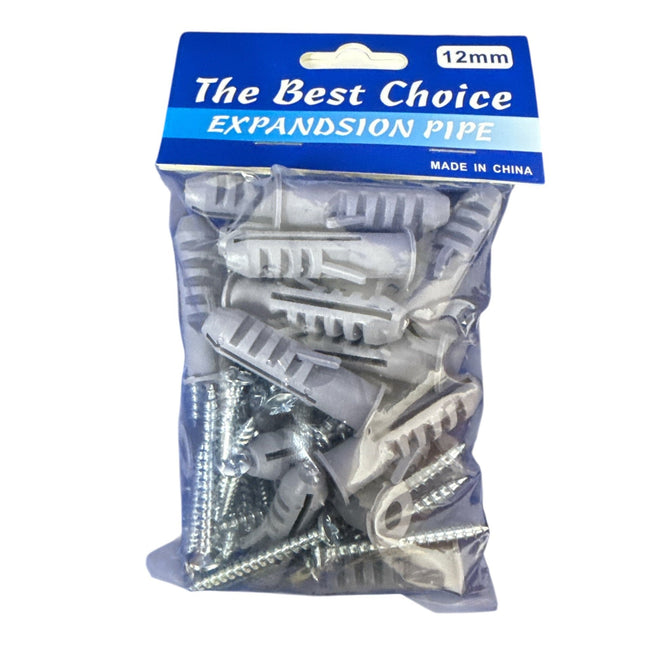 Wall Plugs 12mmx25pcs with Screws