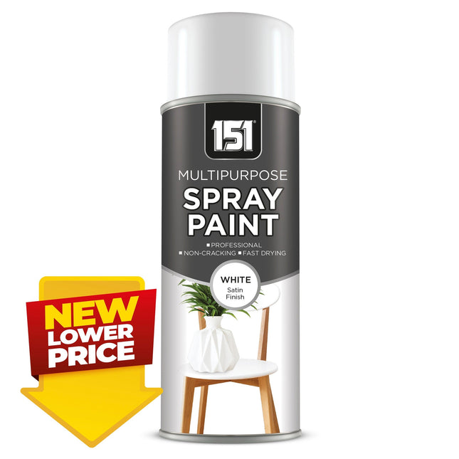 White Satin Spray Paint 400ml
