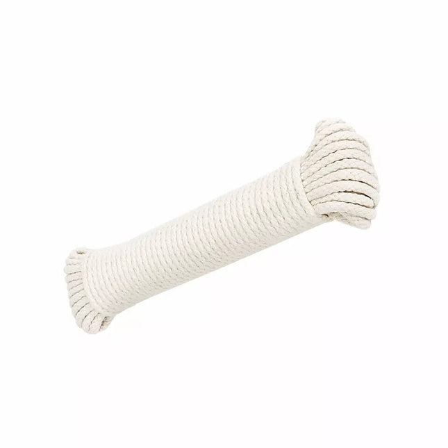 White Strong Multipurpose Outdoor Clothes Washing Line Laundry Rope 6mmx10m