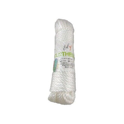 White Strong Multipurpose Outdoor Clothes Washing Line Laundry Rope 6mmx15m