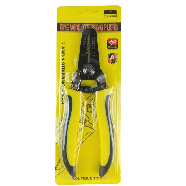 Wire Cable Stripper 7" 175mm Stripping Crimping Pliers Wire Cutting Tool