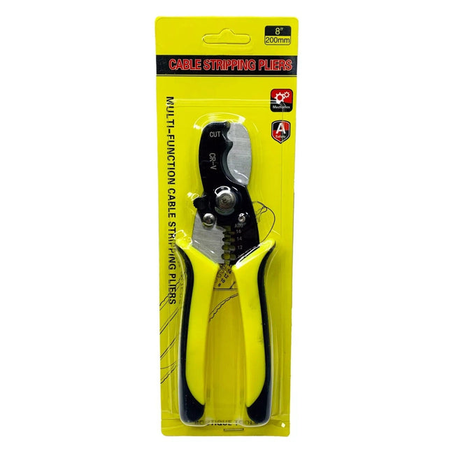 Wire Cable Stripper 8" 200mm Stripping Crimping Pliers Wire Cutting