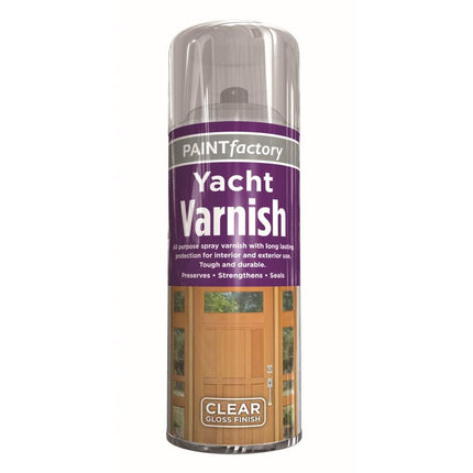 YACHT VARNISH SPRAY CLEAR GLOSS 400ML