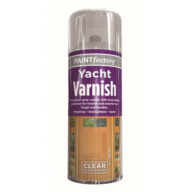 YACHT VARNISH SPRAY CLEAR GLOSS 400ML