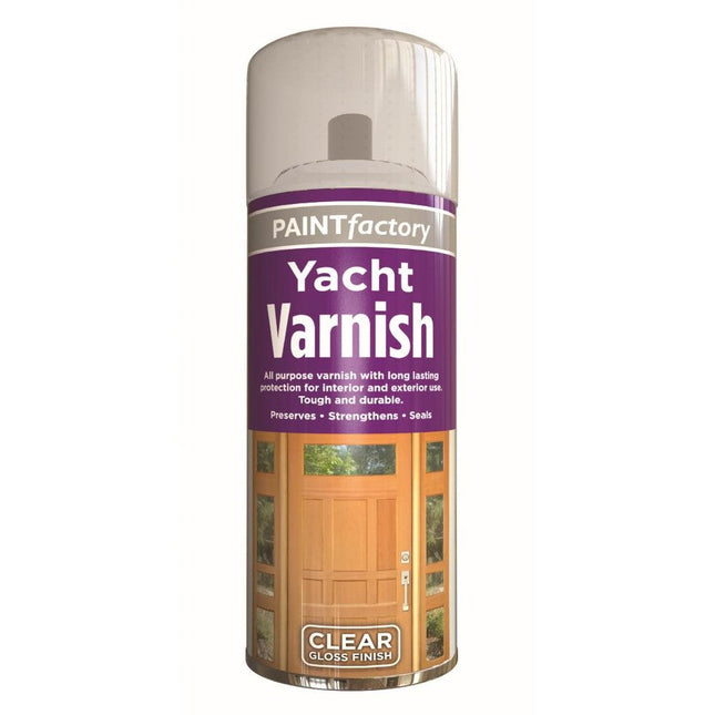YACHT VARNISH SPRAY GLOSS CLEAR 250ML