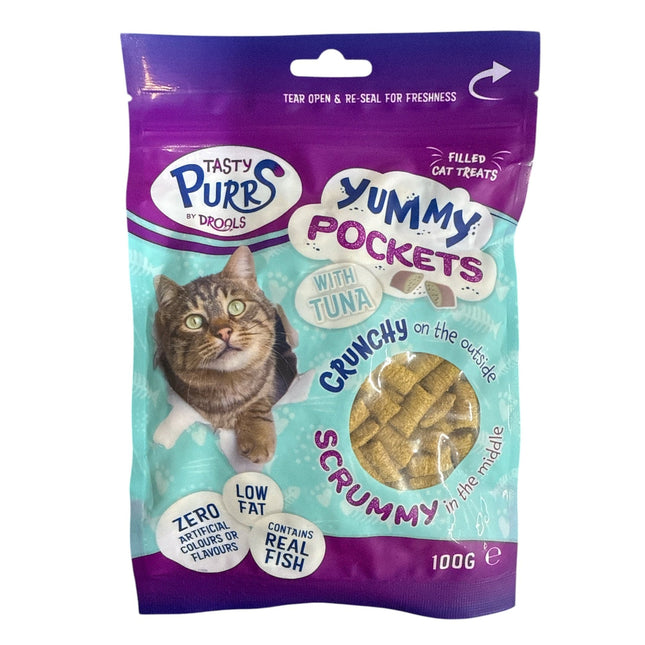 Yummy Cat Treat Pockets w/ Tuna 100g