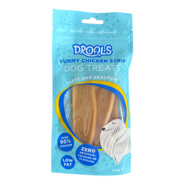 Yummy Chicken Strip' Dog Treats 60g